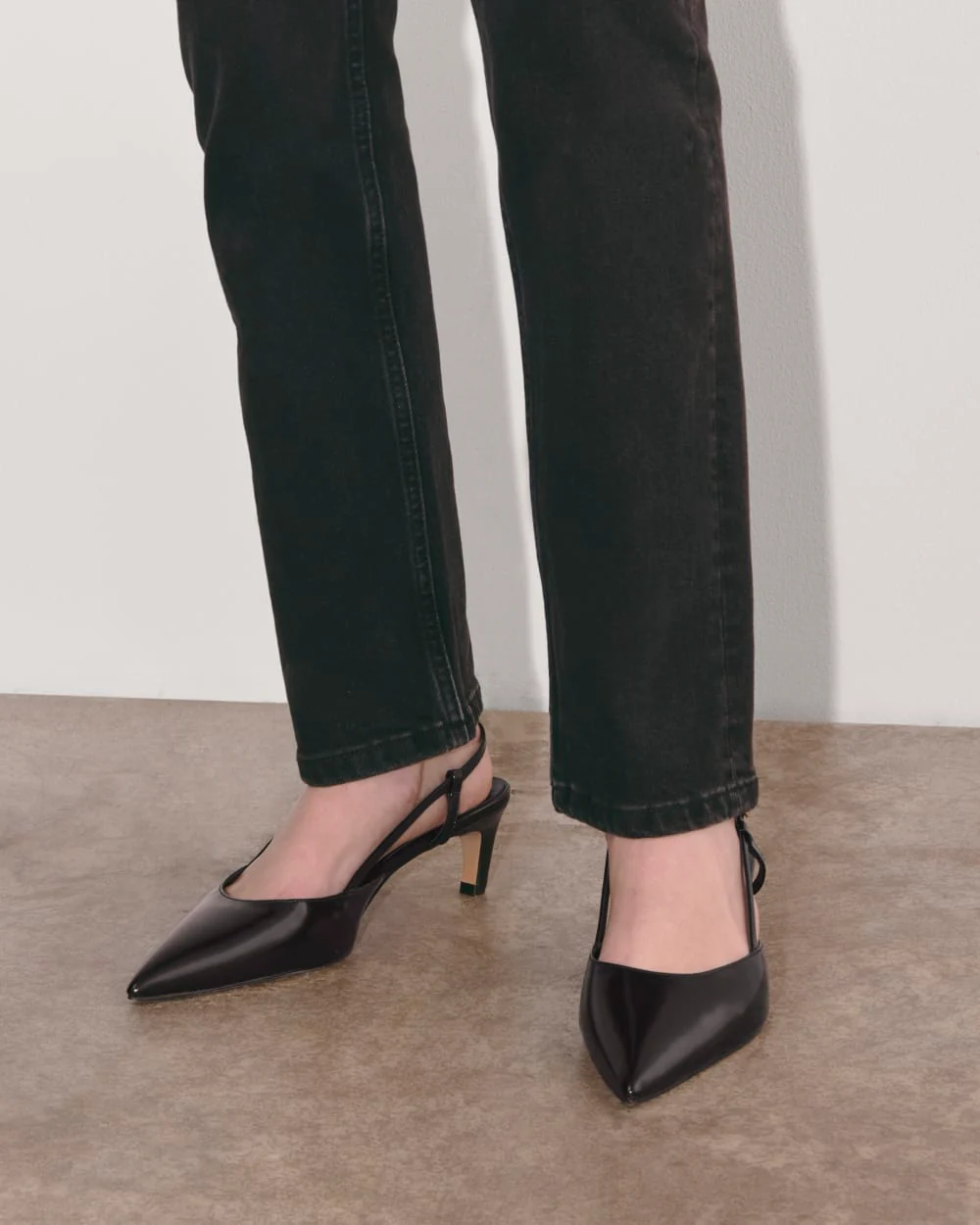 The Studio Slingback Heel | Black