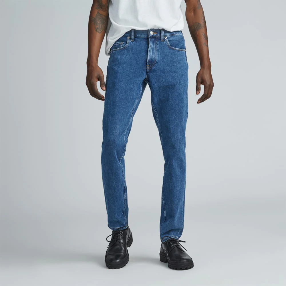 The Slim 4-Way Stretch Organic Jean | Uniform | Marine