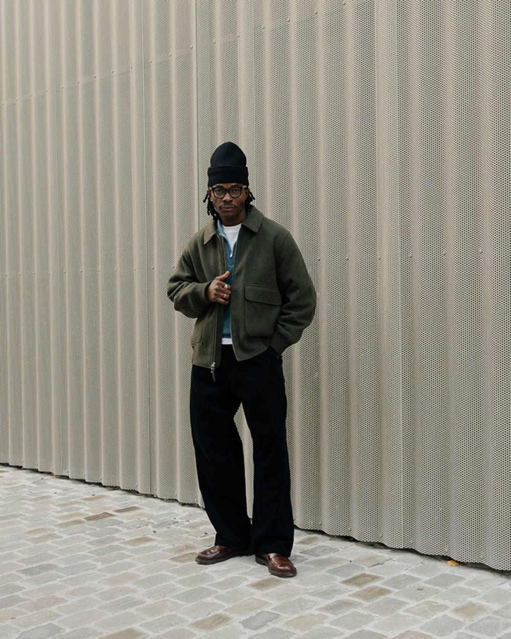 Luxe Merino Quarter-Zip Pullover | Heathered Black