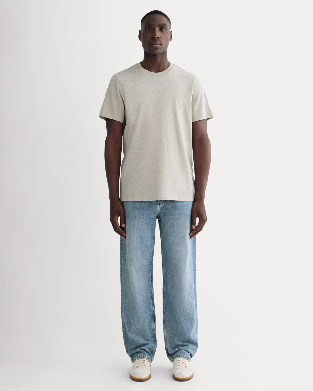 The Premium-Weight Crew | Uniform | Heather Oatmeal