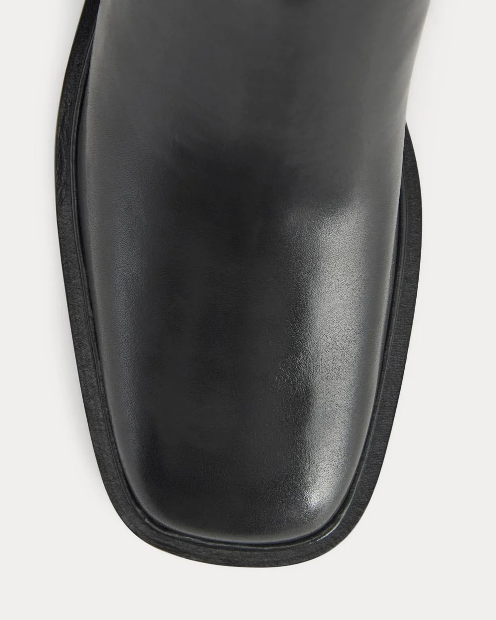 Leather Knee-High City Boot | Black
