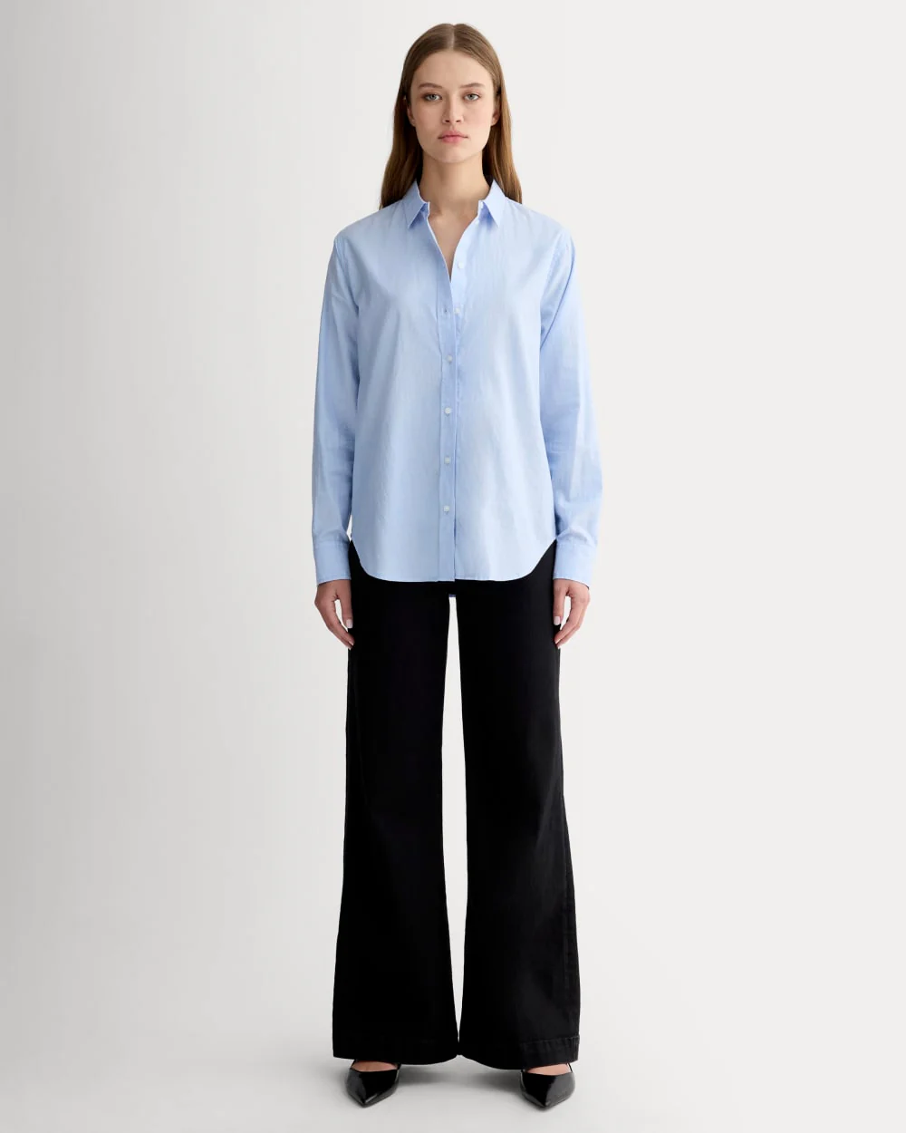 The Must-Have Shirt in Silky Cotton | Pale Blue