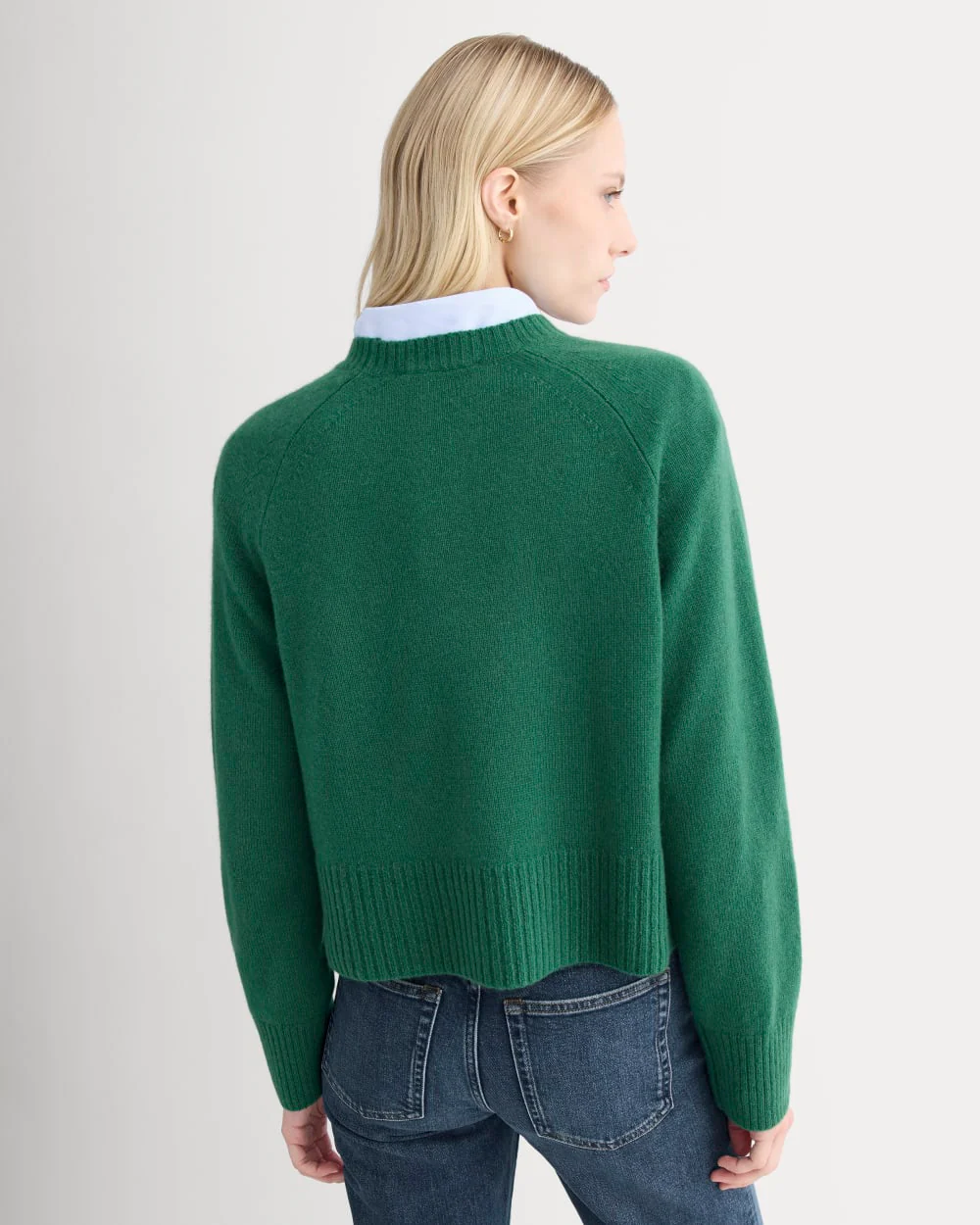 The Boxy Crew in Cashmere | Hunter Green