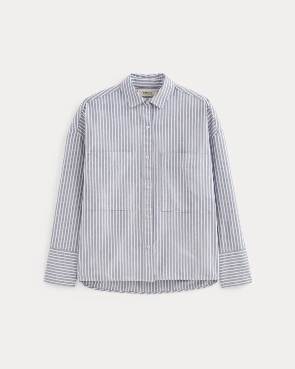 The Boxy Oxford | Bone / Mazarine Blue