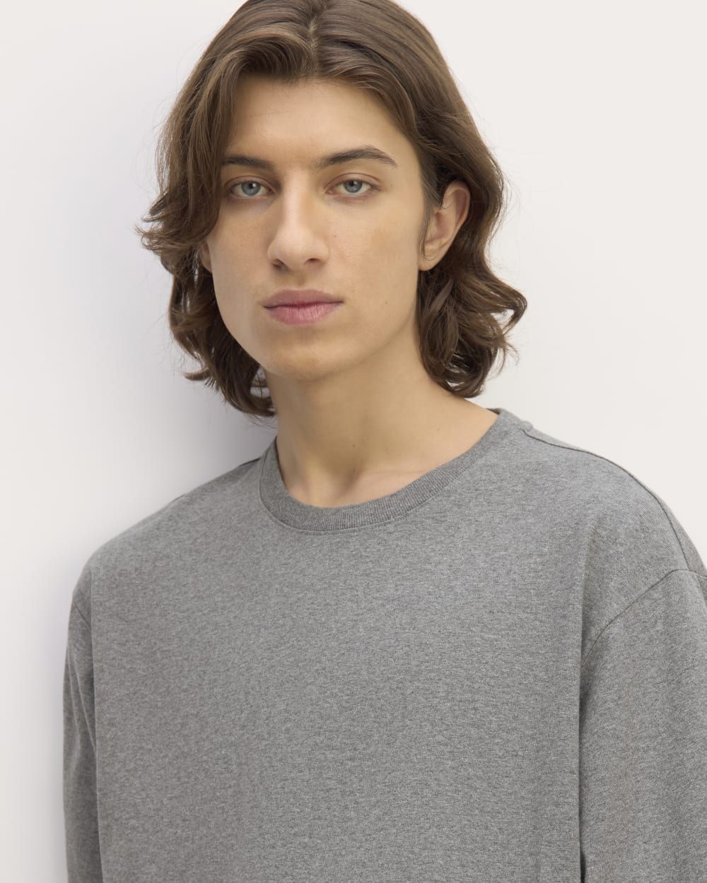 The Premium-Weight Relaxed Crew | Uniform | Heathered Mid-Grey