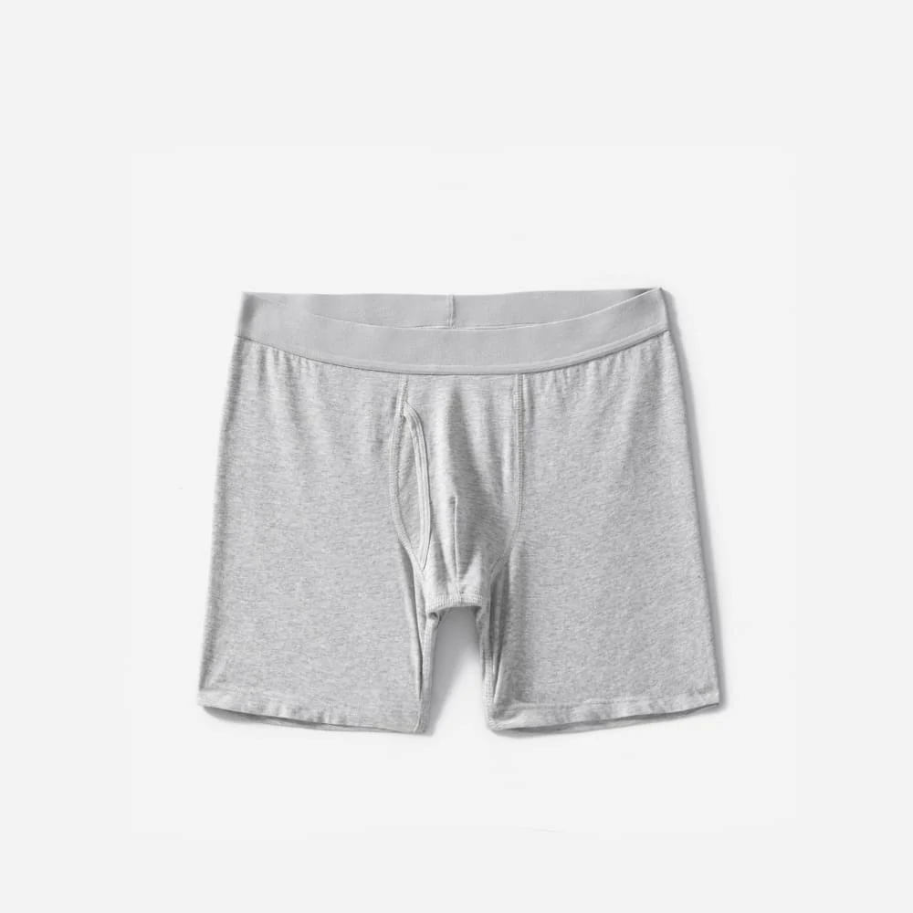 The Supima® Longer Boxer Brief | Uniform | Heathered Grey